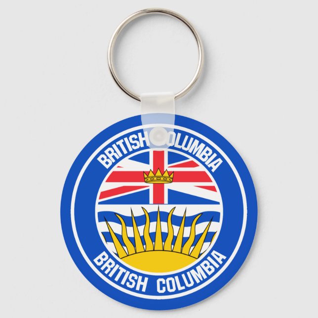 Chaveiro British Columbia Round Emblem (Frente)