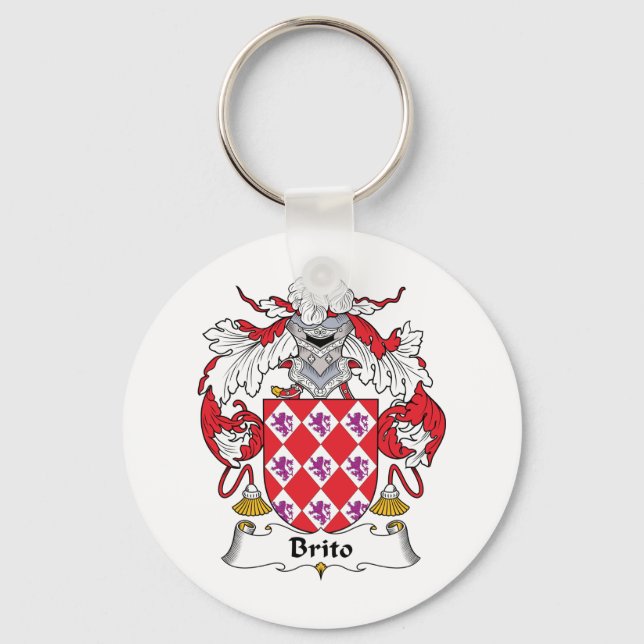 Chaveiro Brito Family Crest (Frente)