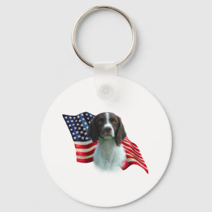 Chaveiro Brittany Spaniel Flag