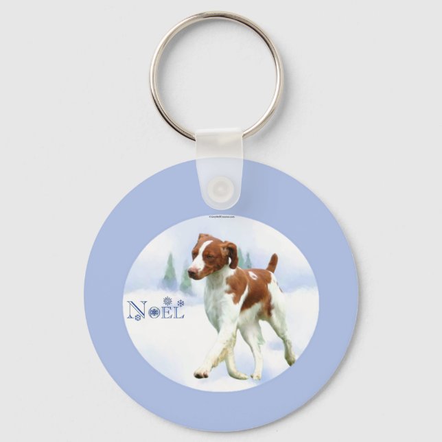 Chaveiro Brittany Spaniel Noel (Frente)