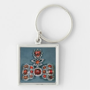 Chaveiro Broche do arco ajustado com brilhante