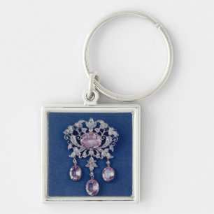 Chaveiro Broche na forma de uma flor, c.1780