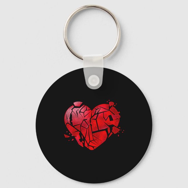 Chaveiro Broken Heart Anti Valentines Day  (Frente)