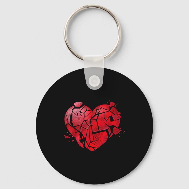 Chaveiro Broken Heart Anti Valentines Day  (Frente)