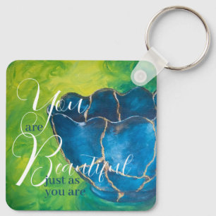 chaveiro "Broken into Beauty"