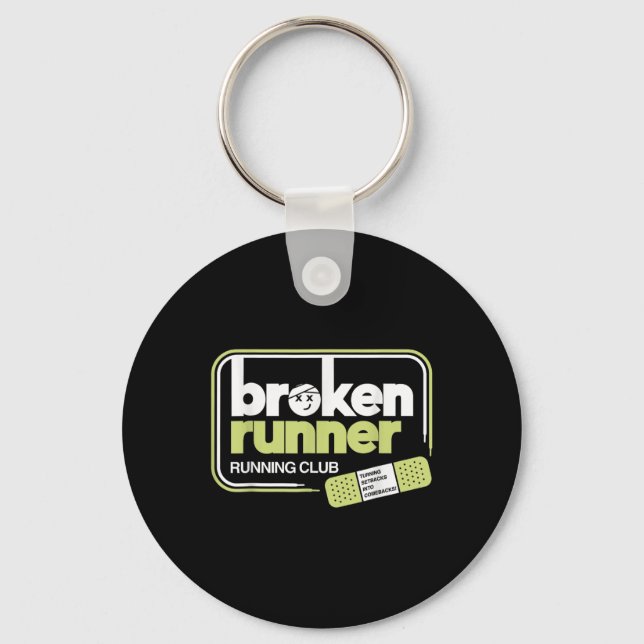 Chaveiro Broken Runner Runner Club Transformando Atrasos Em (Frente)