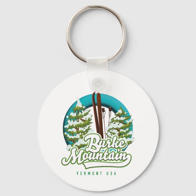 Chaveiro Bromley Mountain Peru Vermont Ski Logotipo america (Frente)