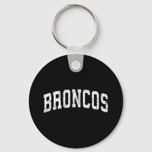 Chaveiro Broncos Mascot Vintage Athletic Nome Design