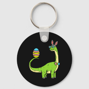 Chaveiro Brontossaurus Bunny Ears Páscoa Dia do Ovo Dinossa