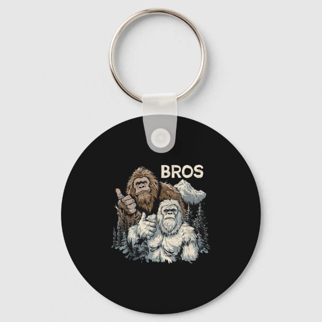 Chaveiro Bros Bigfoot E Irmãos Yeti Sasquatch Awe (Frente)