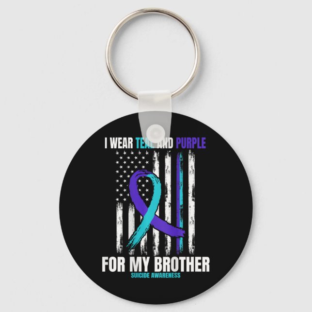 Chaveiro Brother Suicida Awarse Prevention American Flag (Frente)