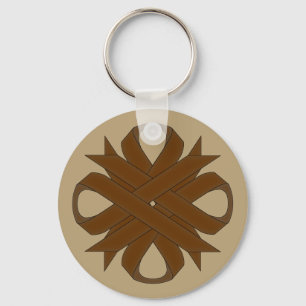 Chaveiro Brown Clover Ribbon por Kenneth Yoncich