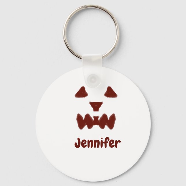 Chaveiro Brown Halloween assustador queda rosto acrescentar (Frente)