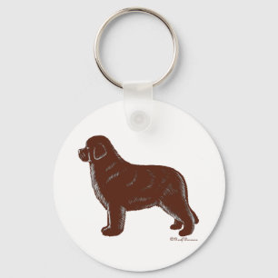 Chaveiro Brown Newfoundland Dog