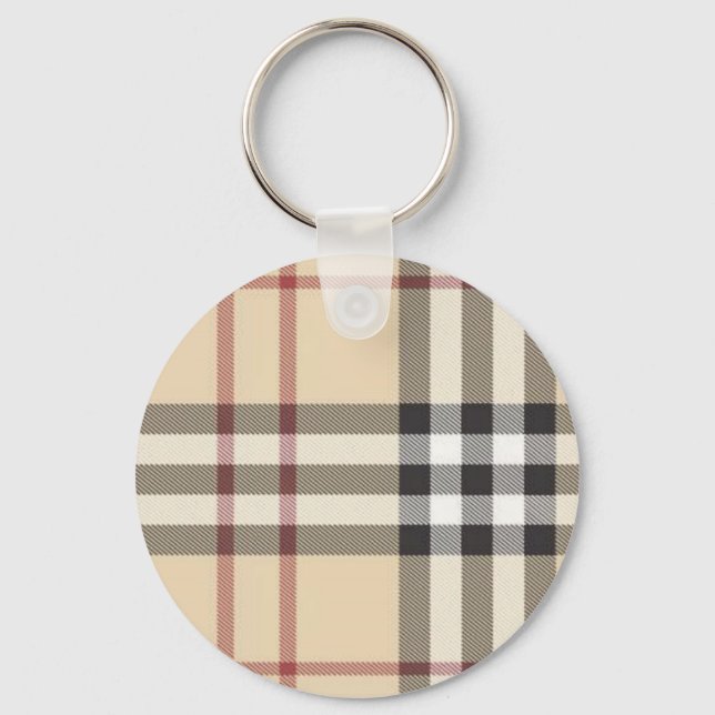 Chaveiro brown plaid (Frente)