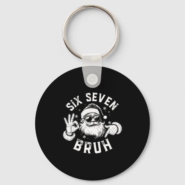 Chaveiro Bruh 67 Christmas Santa Six Seven 6 7 Boys Christm (Frente)
