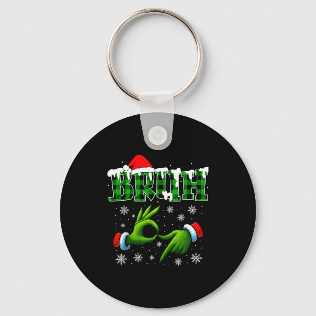 Chaveiro Bruh 67 Seis Sete 6 7 Camisas Piada de Natal Meme  (Frente)