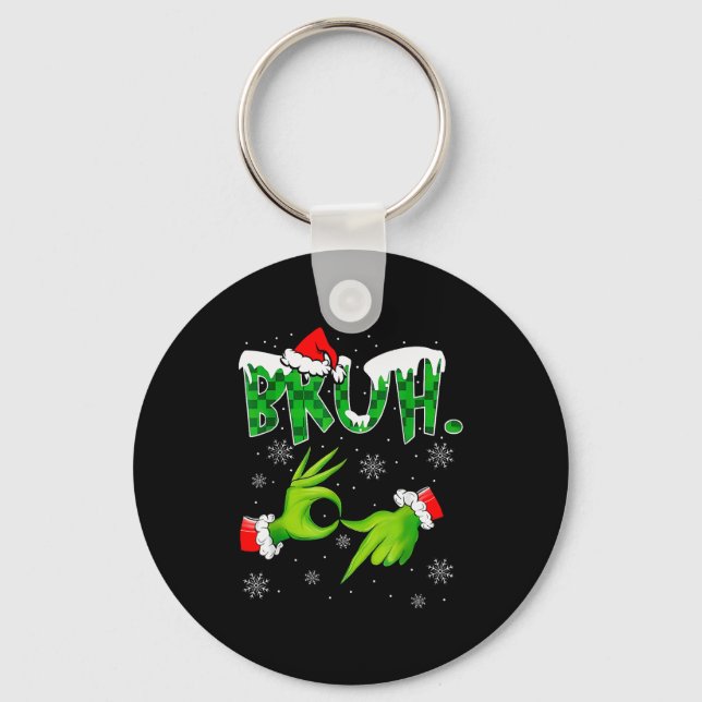 Chaveiro Bruh 67 Seis Sete 6 7 Meme Natal Divertido Geração (Frente)