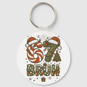 Chaveiro Bruh 67 Seis Sete 6 7 Natal Retrô Engraçado Camise