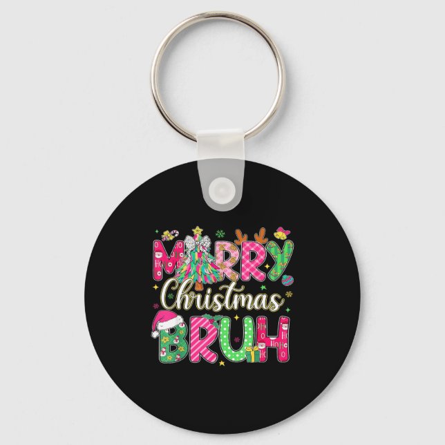 Chaveiro Bruh Christmas Shirt Kids Xmas Men Teen Boys Funny (Frente)