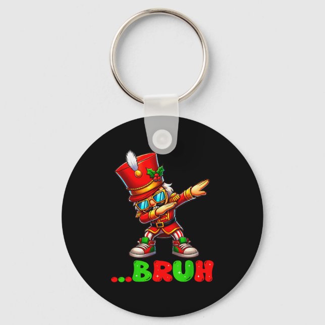 Chaveiro Bruh Dab Nutcracker Funny Kids Boys Mens Christmas (Frente)