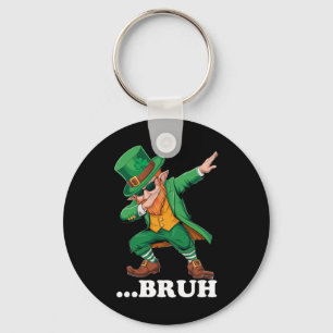 Chaveiro Bruh Dabbing Leprechaun Engraçado Homens Crianças