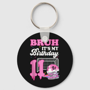Chaveiro Bruh É Meu 11º Aniversário Futebol Sorvete Gotejam