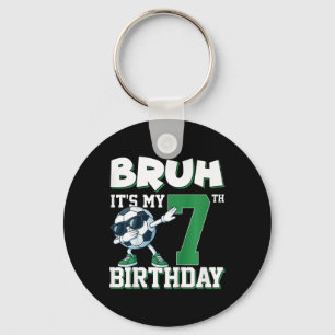 Chaveiro Bruh É Meu 7º Aniversário Menino Futebol Footbyll