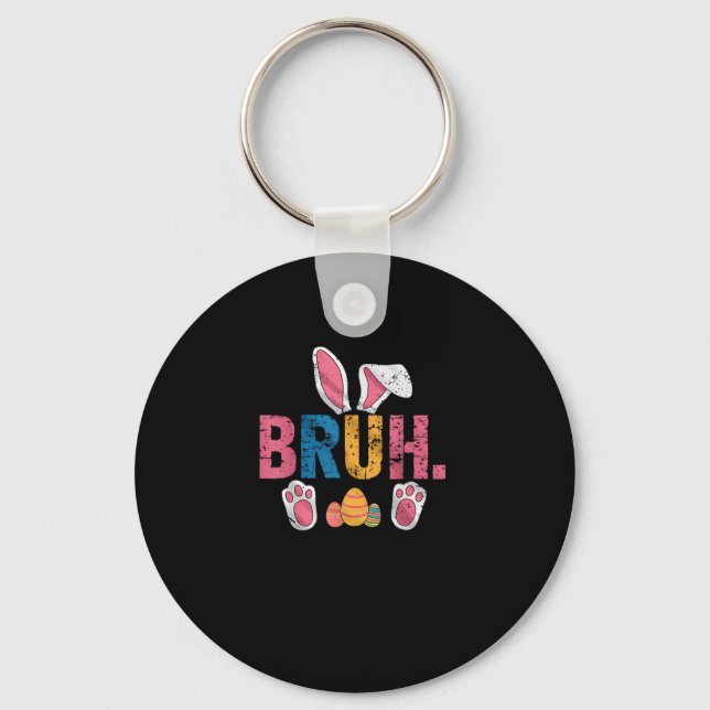 Chaveiro Bruh Easter Bunny Cute Memória Para Crianças _8 (Frente)