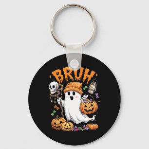 Chaveiro Bruh Ghost Halloween - Truque De Fantasma Ou De Tr