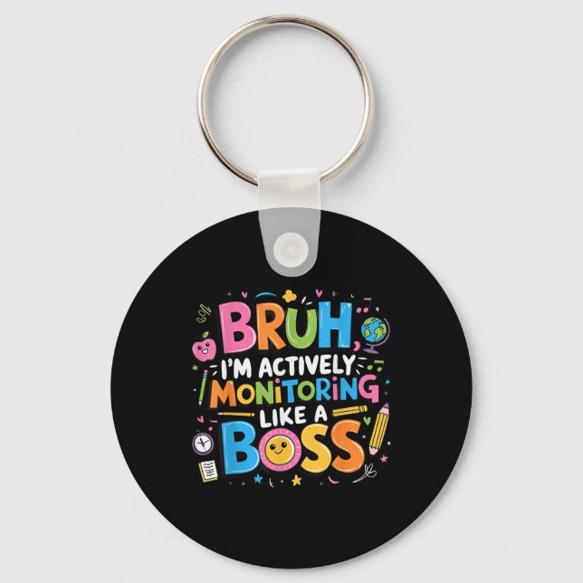 Chaveiro Bruh Im Ativamente Monitorando Como Um Chefe, Test (Frente)