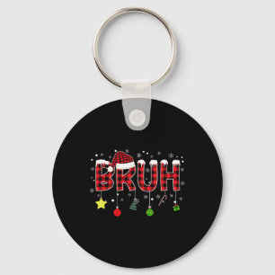 Chaveiro Bruh Natal Red Xadrez Adolescentes Rapazes Criança