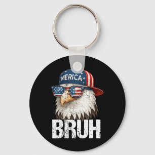 Chaveiro Bruh Quatro 4 de Julho Águia Patriótico Americano