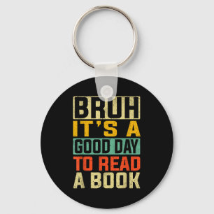 Chaveiro Bruh um bom dia para ler um livro leitura legal