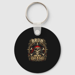 Chaveiro Bruh um costume de Halloween de caveira de pirata