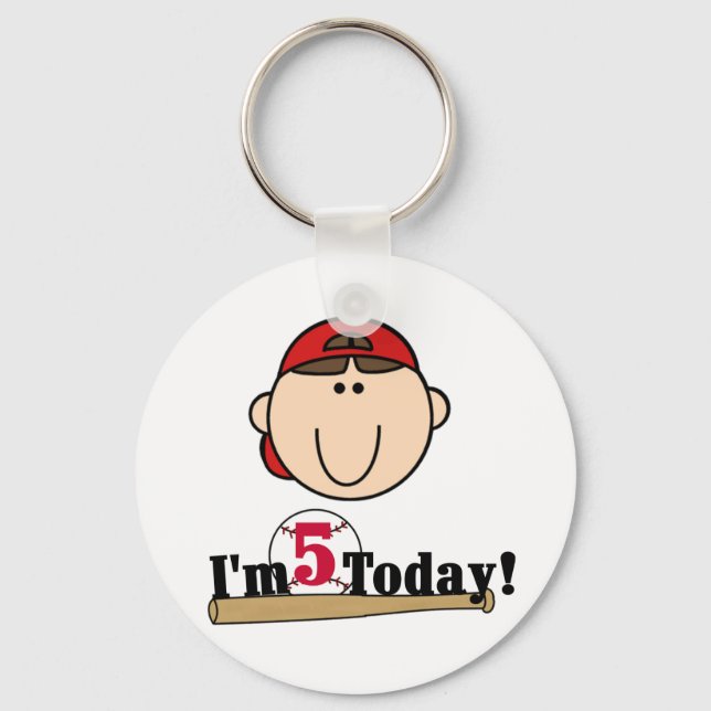 Chaveiro Brunette Baseball 5 Birthday (Frente)