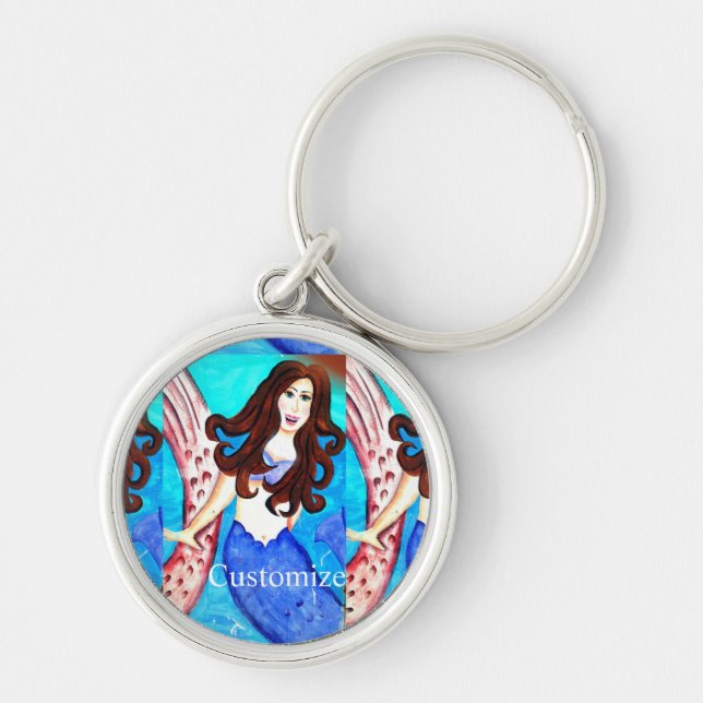 Chaveiro Brunette mermaid Thunder_Cove (Frente)