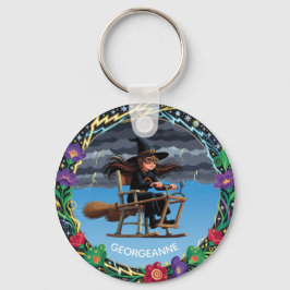 Chaveiro Bruxa Aviadora Encantadora