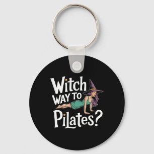 Chaveiro Bruxa Caminho Para Pilates Funny Halloween Pilates