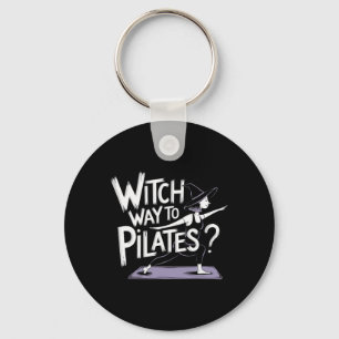 Chaveiro Bruxa Caminho Para Pilates Funny Halloween Pilates