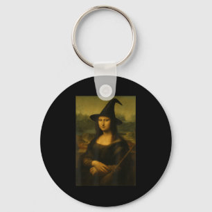 Chaveiro Bruxa da Mona Lisa no Halloween