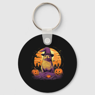 Chaveiro Bruxa de Cachorro-do-Prado Assustador Halloween