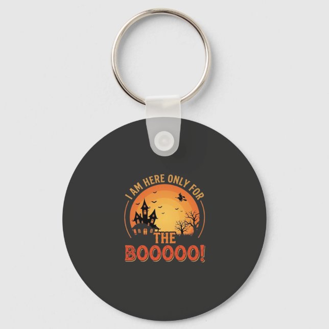 Chaveiro Bruxa de Halloween Casa Assombrada Design Boo_1 (Frente)