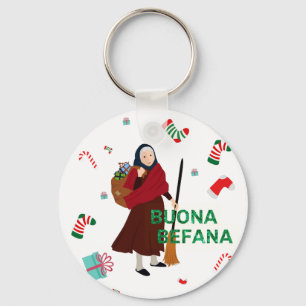 Chaveiro bruxa de natal buona Befana