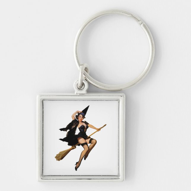 Chaveiro Bruxa Pin-Up (Frente)