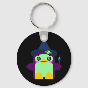 Chaveiro Bruxa Pinguim Kawaii
