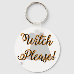 Chaveiro bruxa, por favor, Dia de as Bruxas engraçado com c