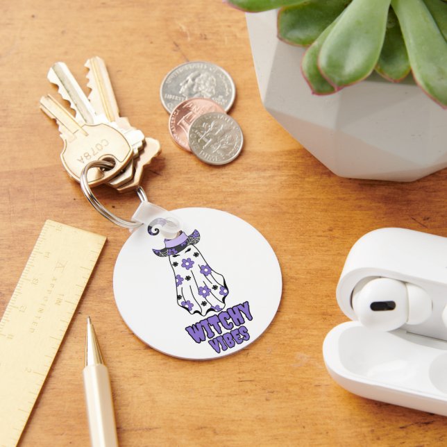 Chaveiro "Bruxas Víbias" Halloween Bruxas Espanta Roxo (Mesa)