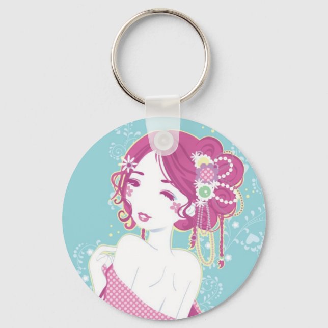 Chaveiro Bubblegum Geisha (Frente)