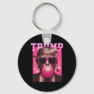 Chaveiro Bubblegum Trump Soprando Bolha Goma Pia de Natal